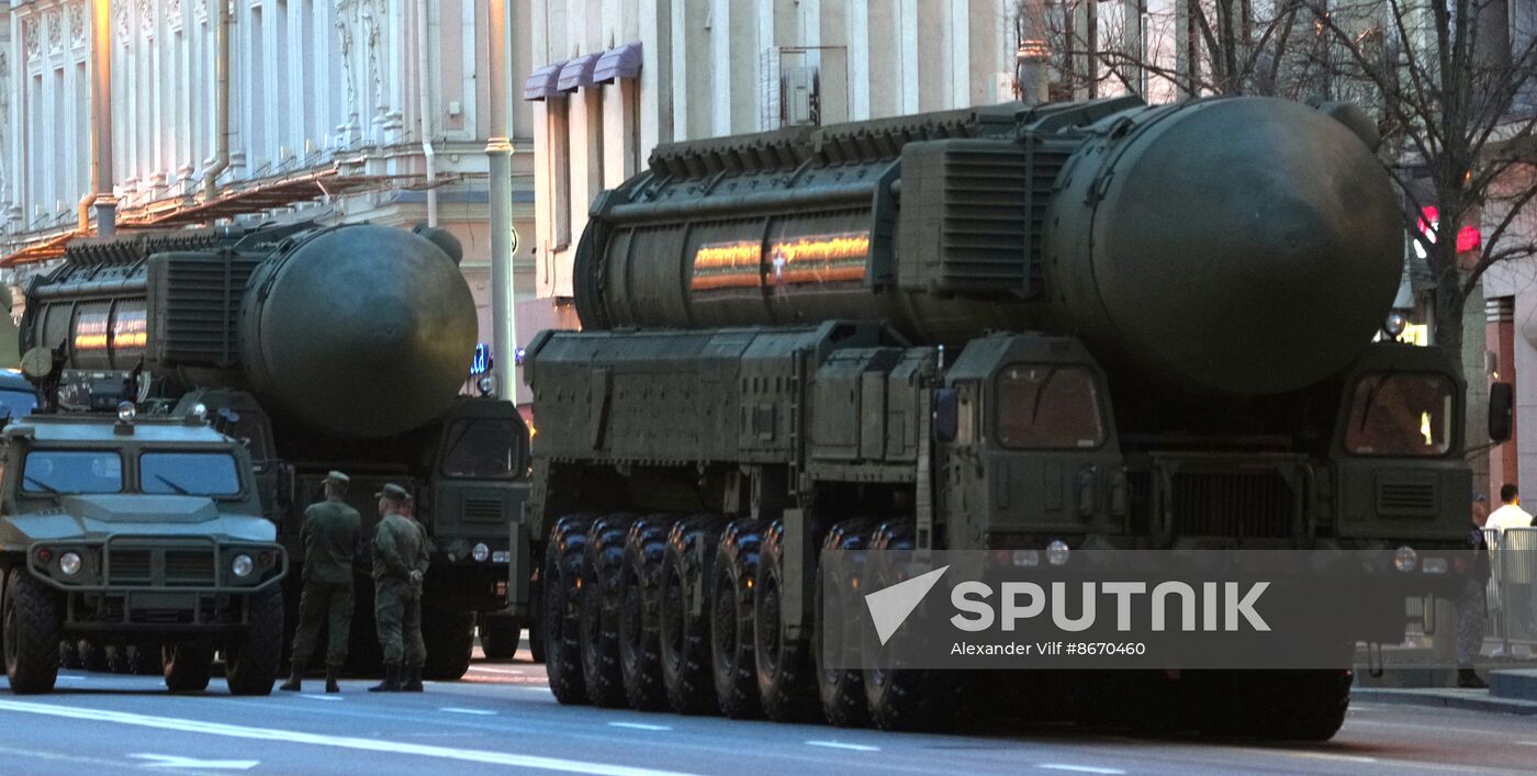 Russia WWII Victory Parade Rehearsal