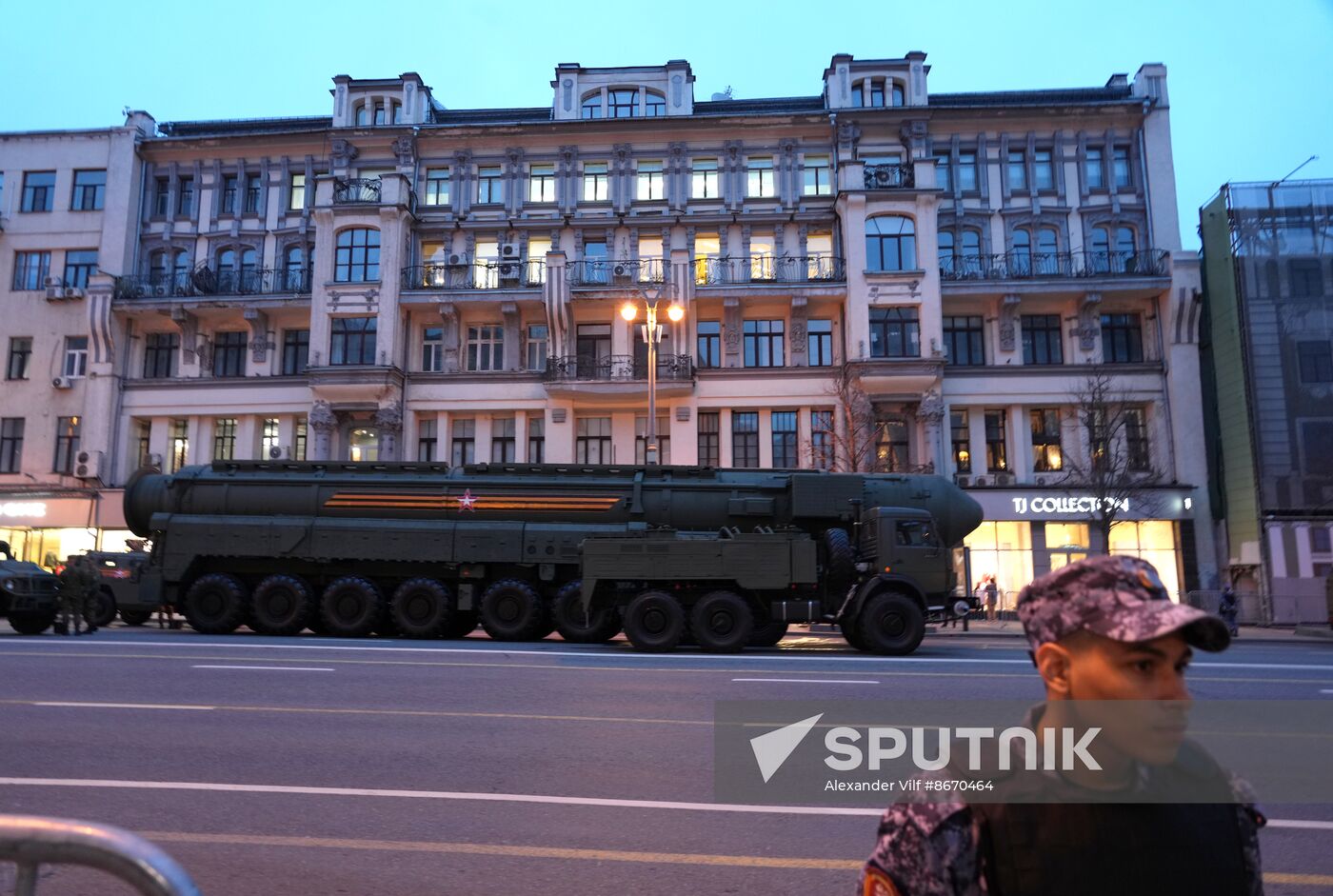 Russia WWII Victory Parade Rehearsal