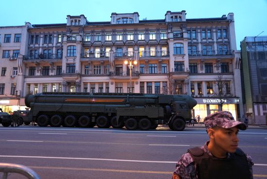 Russia WWII Victory Parade Rehearsal
