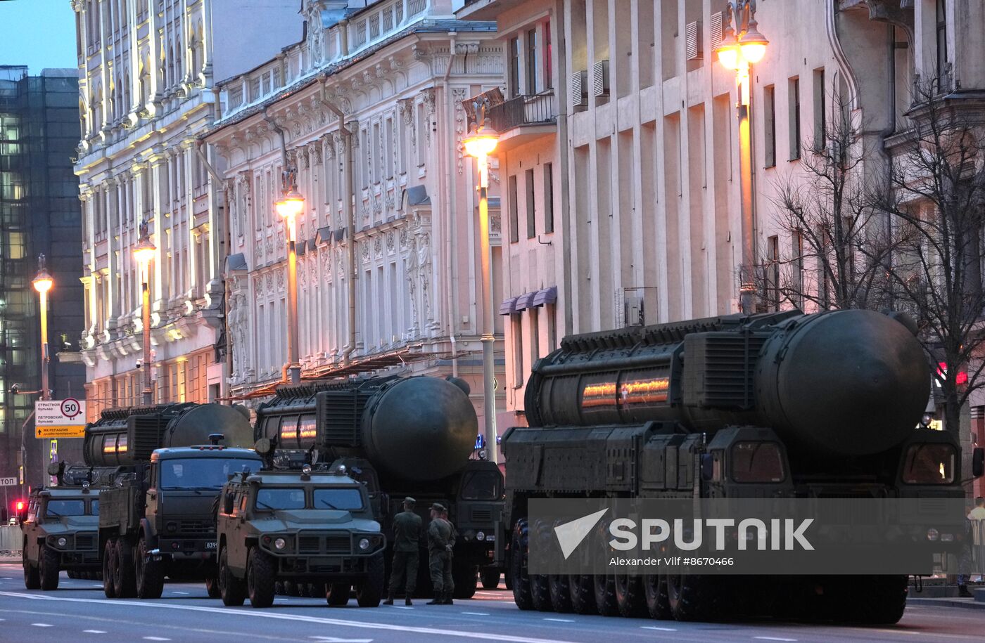 Russia WWII Victory Parade Rehearsal
