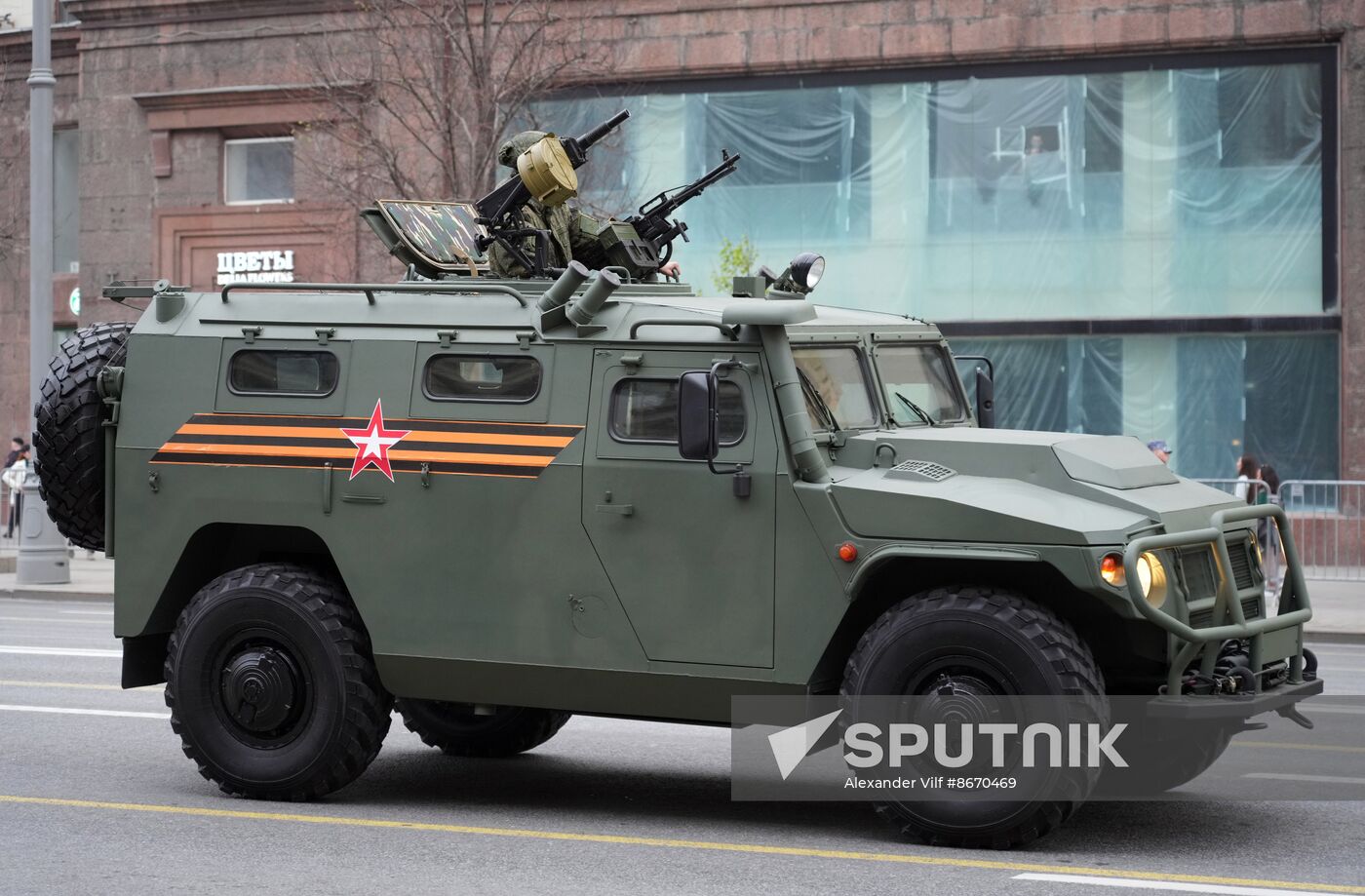 Russia WWII Victory Parade Rehearsal