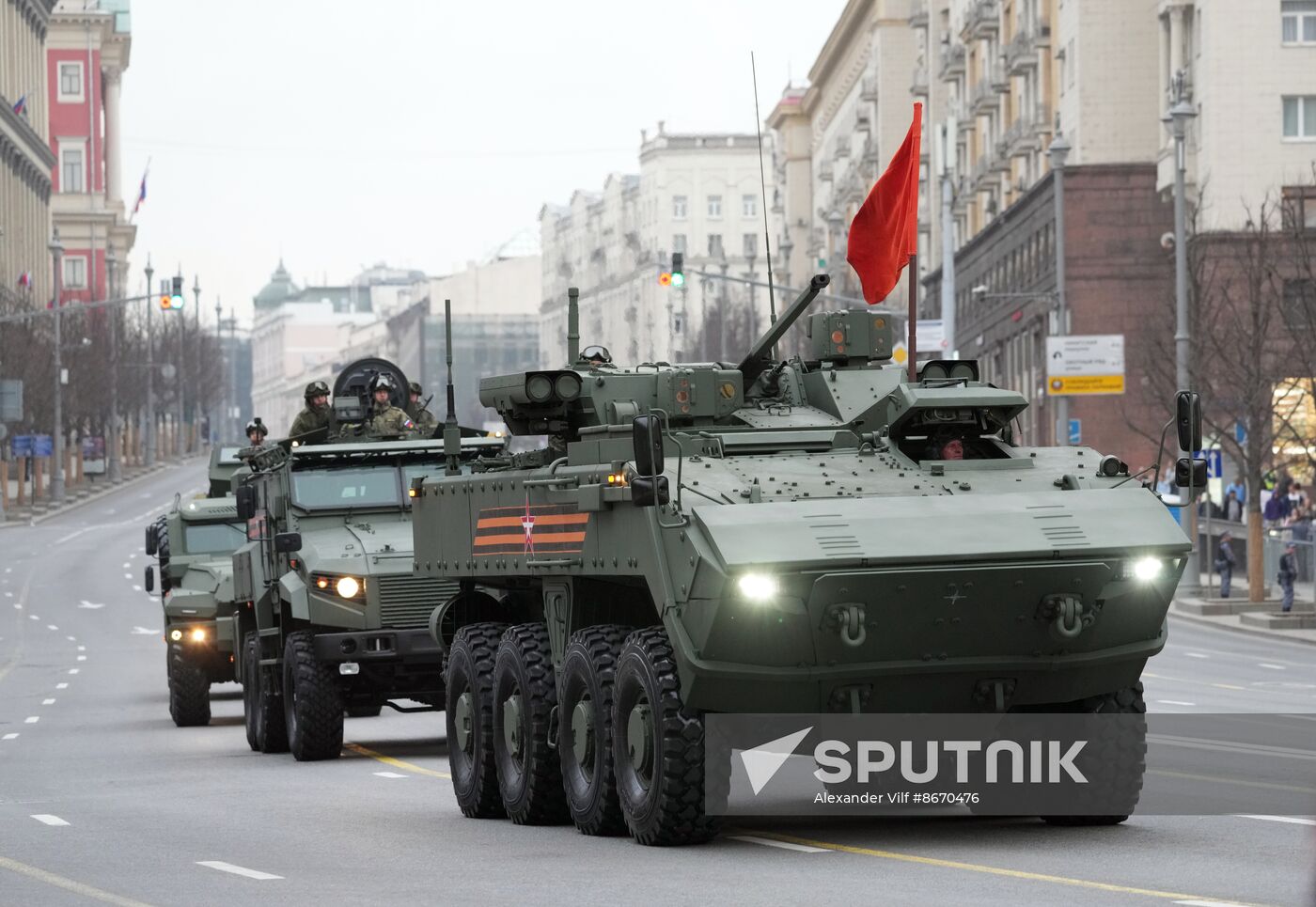 Russia WWII Victory Parade Rehearsal