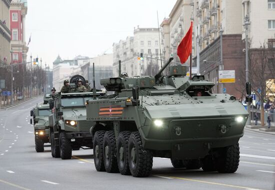 Russia WWII Victory Parade Rehearsal