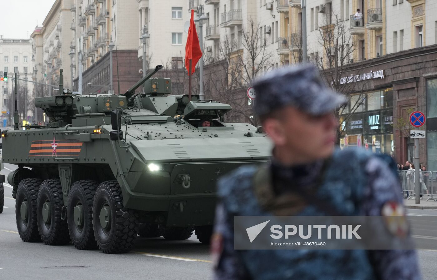 Russia WWII Victory Parade Rehearsal