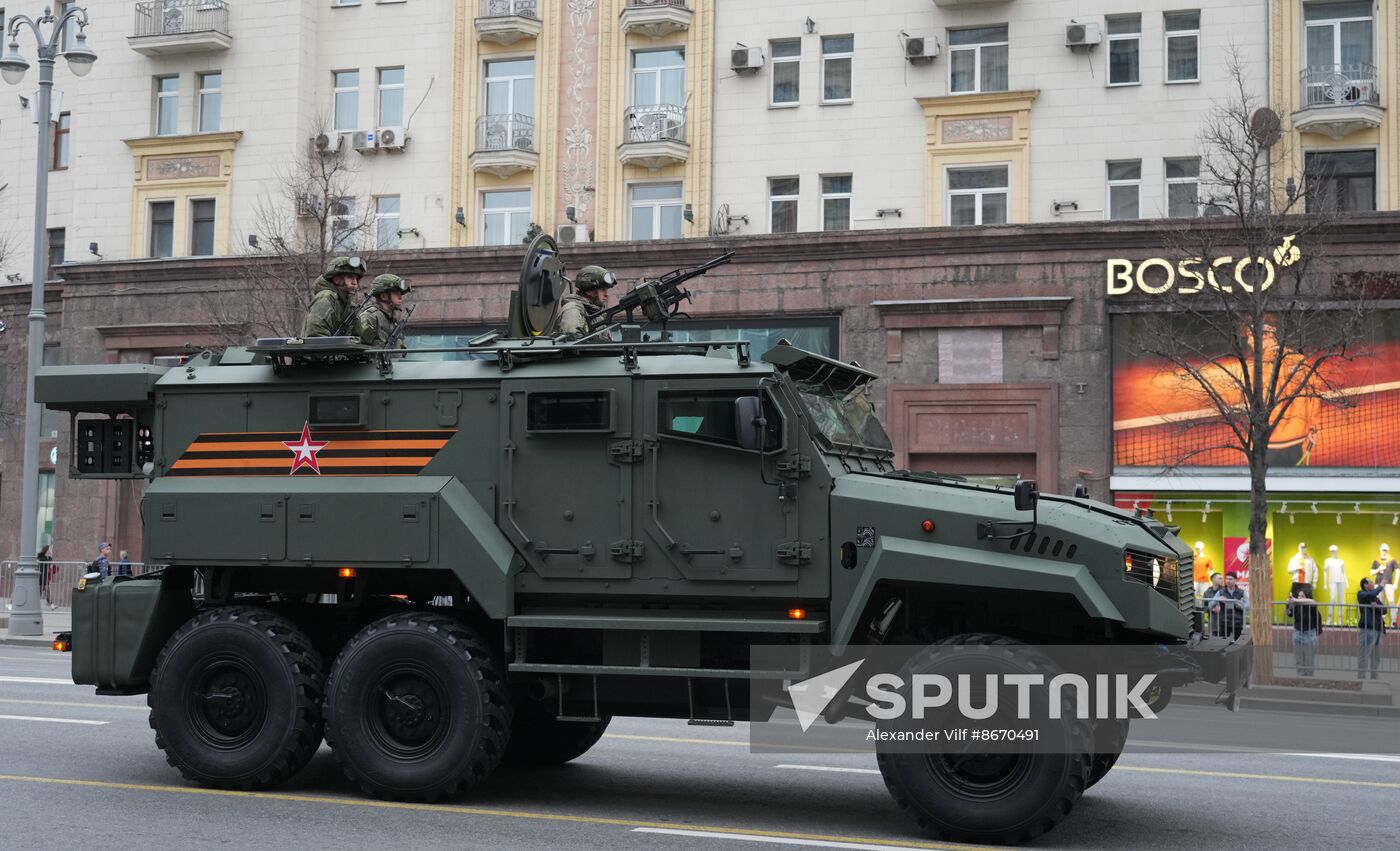 Russia WWII Victory Parade Rehearsal