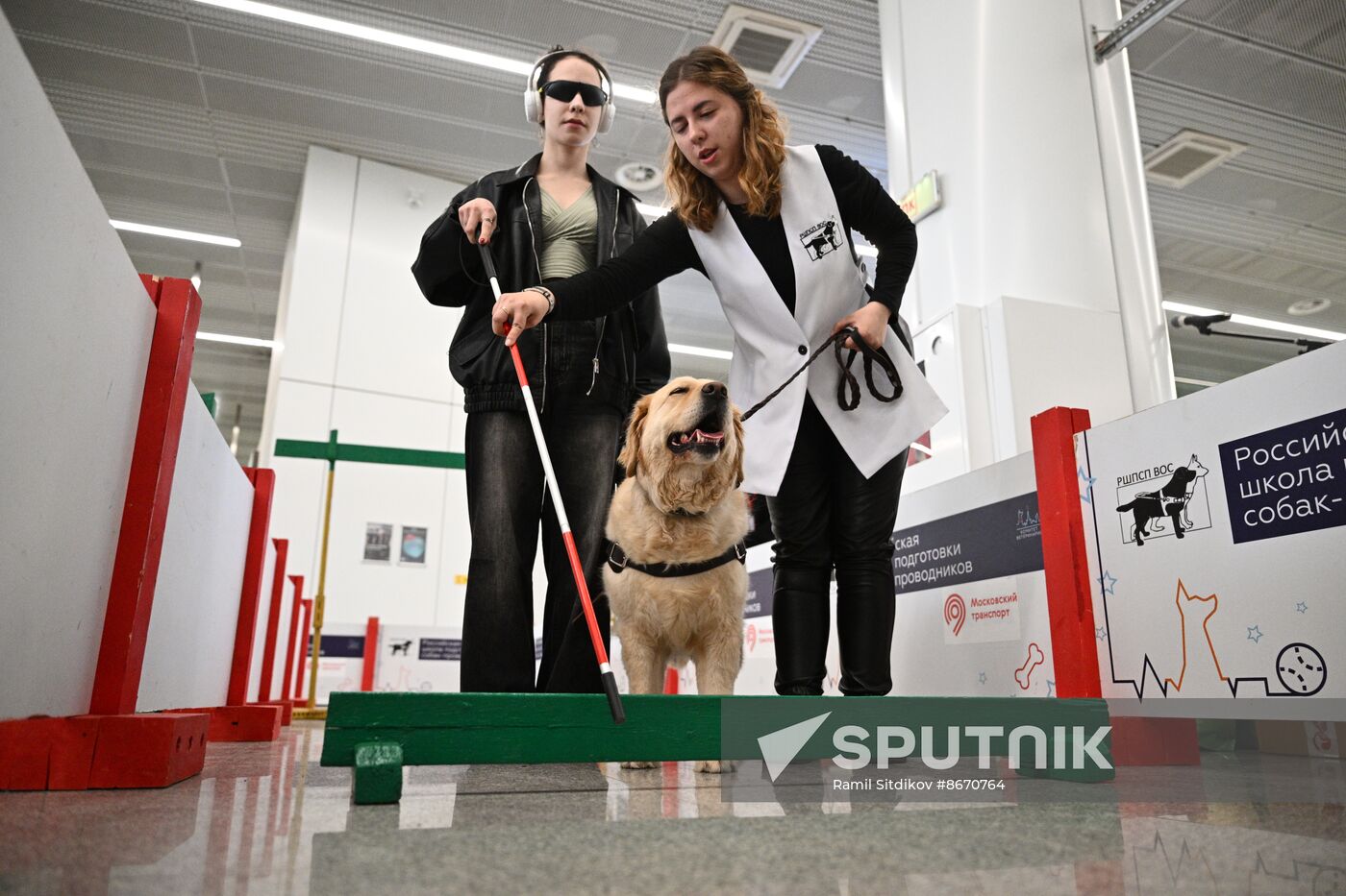 Russia Moscow Metro Guide Dogs
