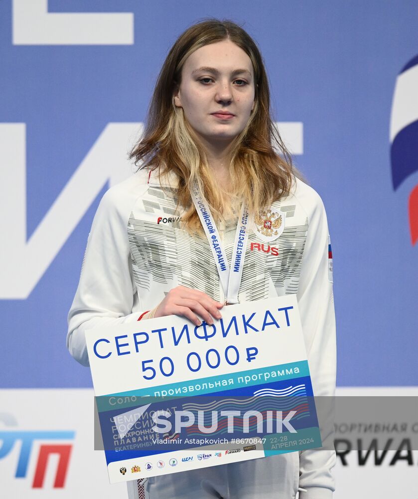 Russia Artistic Swimming Championships Solo Free