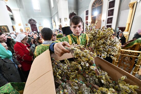 Russia Religion Palm Sunday