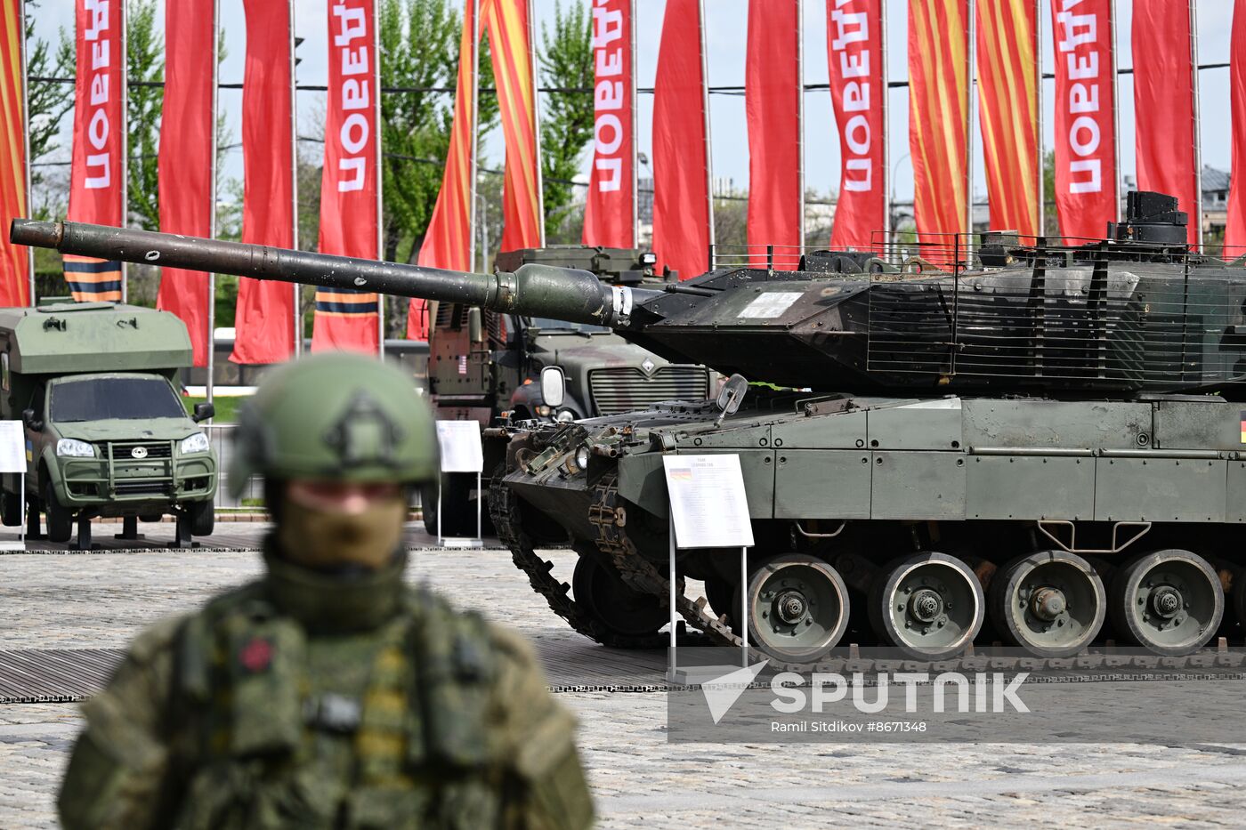 Russia Ukraine Captured Military Equipment Exhibition