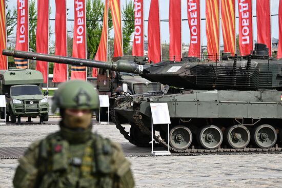 Russia Ukraine Captured Military Equipment Exhibition