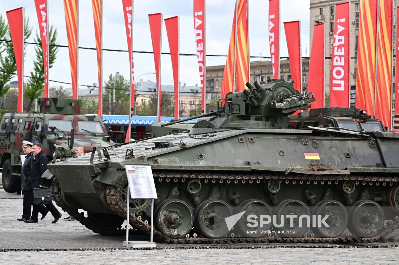 Russia Ukraine Captured Military Equipment Exhibition