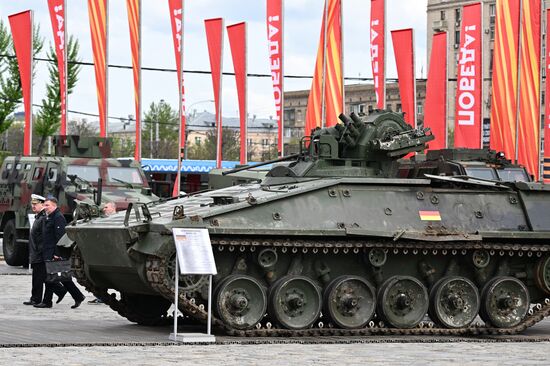 Russia Ukraine Captured Military Equipment Exhibition