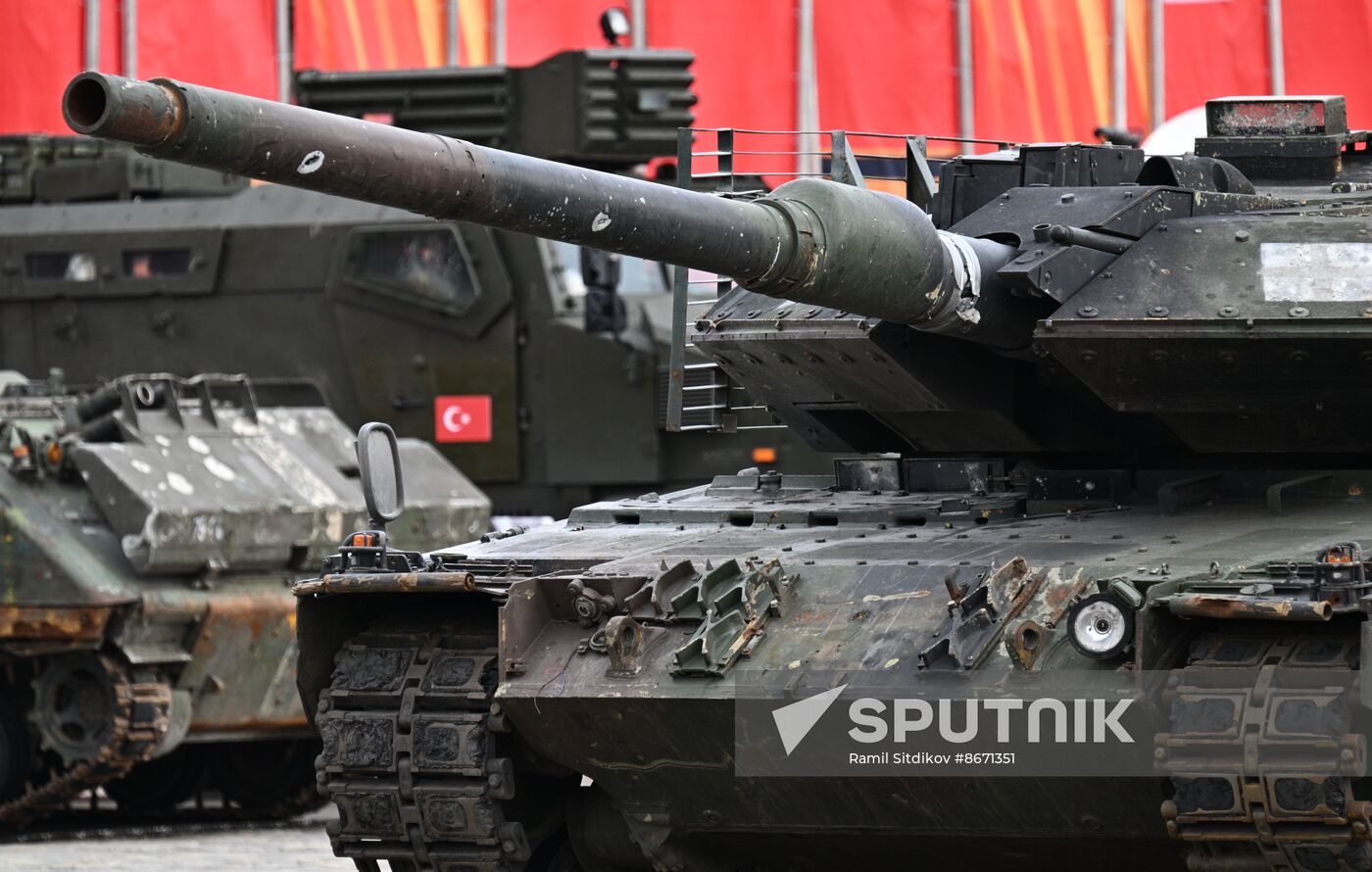 Russia Ukraine Captured Military Equipment Exhibition