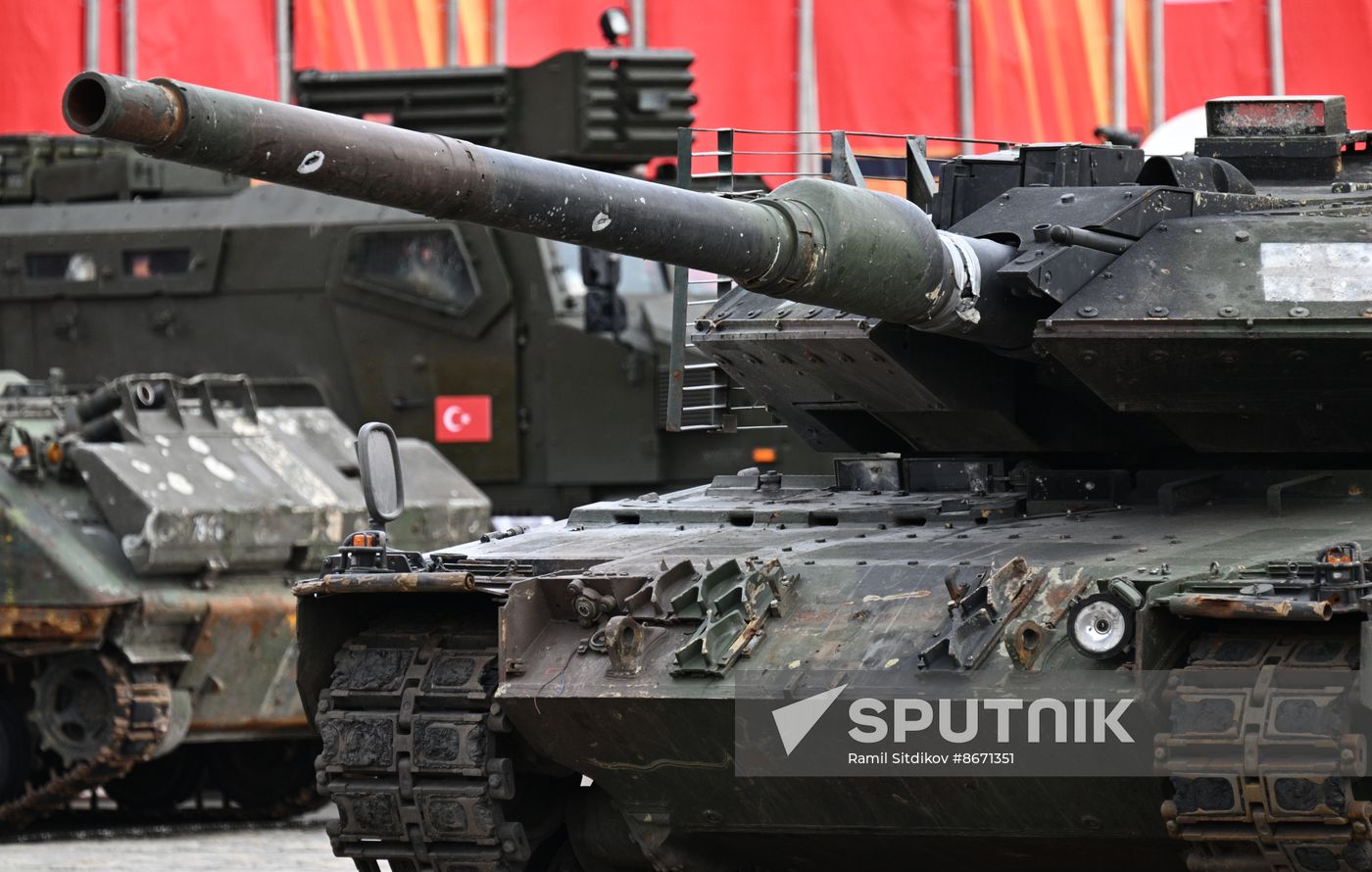 Russia Ukraine Captured Military Equipment Exhibition