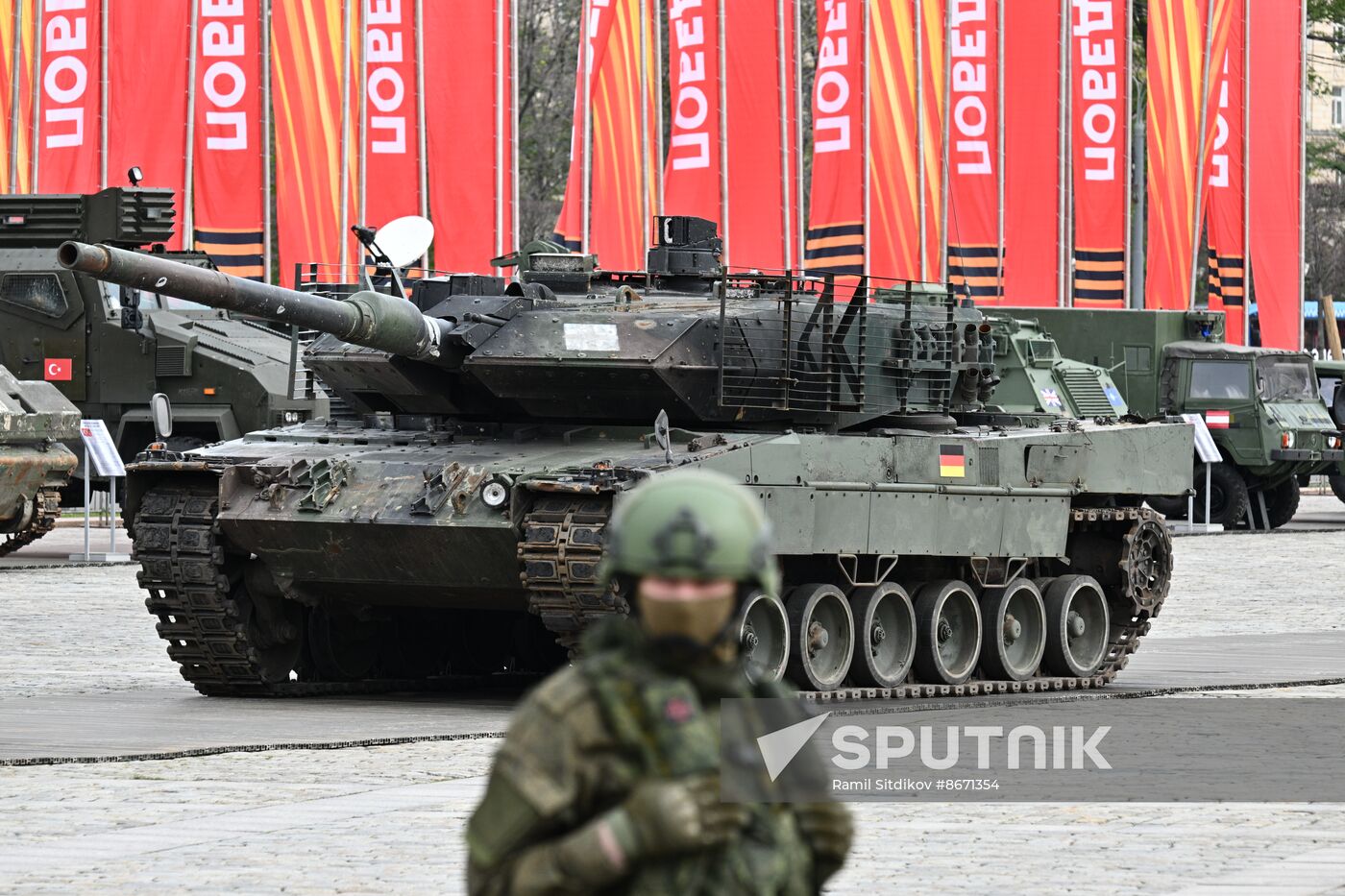 Russia Ukraine Captured Military Equipment Exhibition