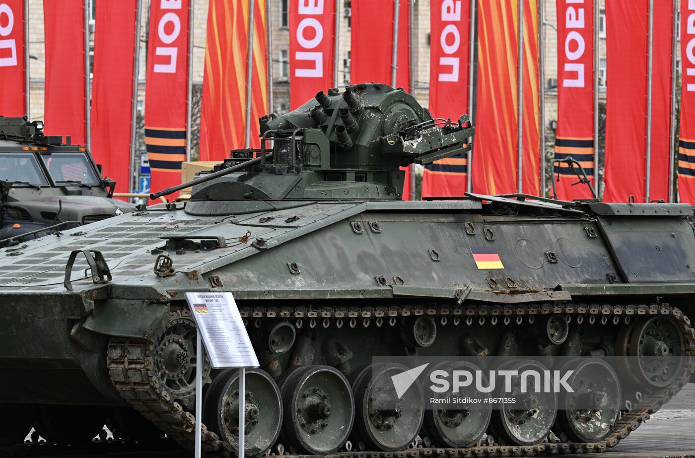 Russia Ukraine Captured Military Equipment Exhibition