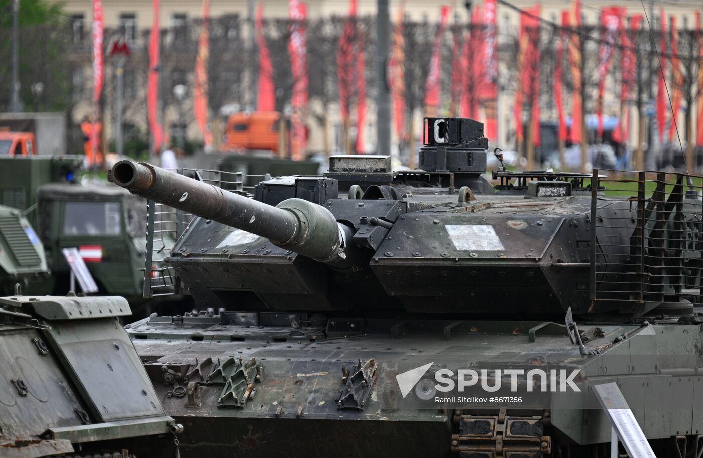 Russia Ukraine Captured Military Equipment Exhibition
