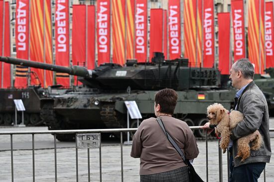 Russia Ukraine Captured Military Equipment Exhibition