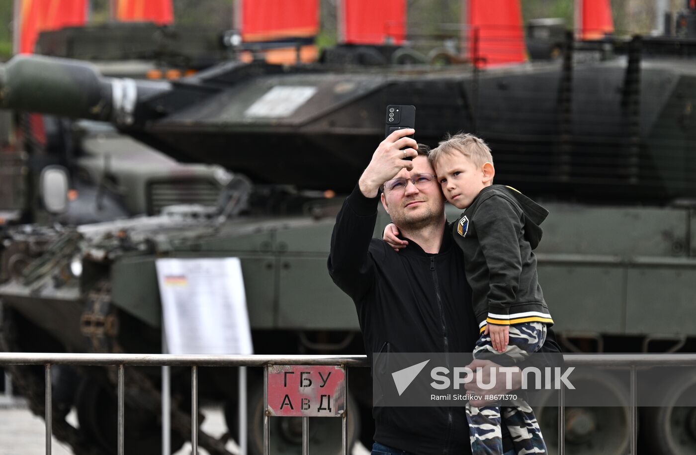 Russia Ukraine Captured Military Equipment Exhibition