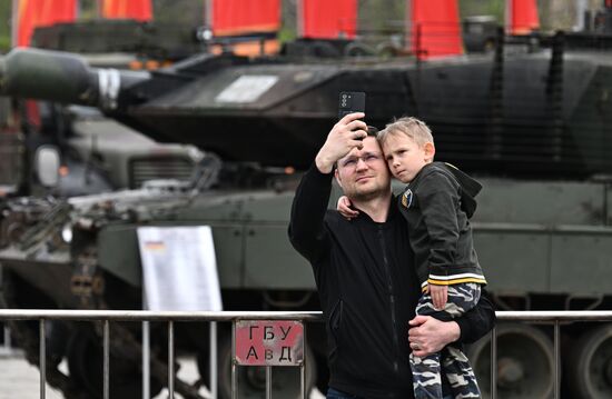 Russia Ukraine Captured Military Equipment Exhibition