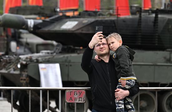 Russia Ukraine Captured Military Equipment Exhibition