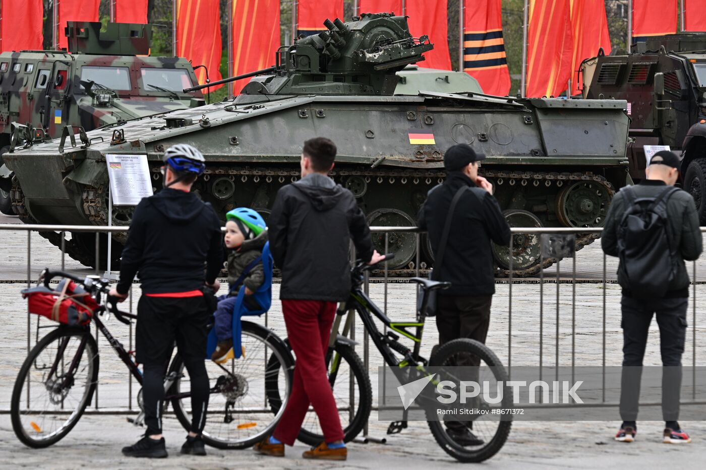 Russia Ukraine Captured Military Equipment Exhibition