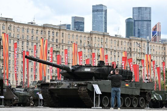 Russia Ukraine Captured Military Equipment Exhibition