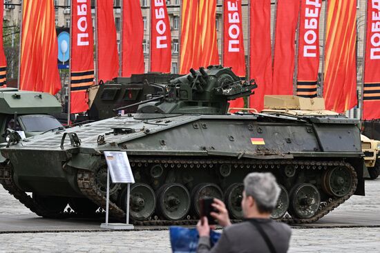 Russia Ukraine Captured Military Equipment Exhibition
