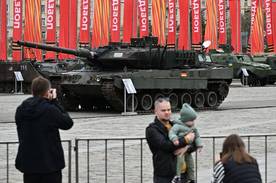 Russia Ukraine Captured Military Equipment Exhibition