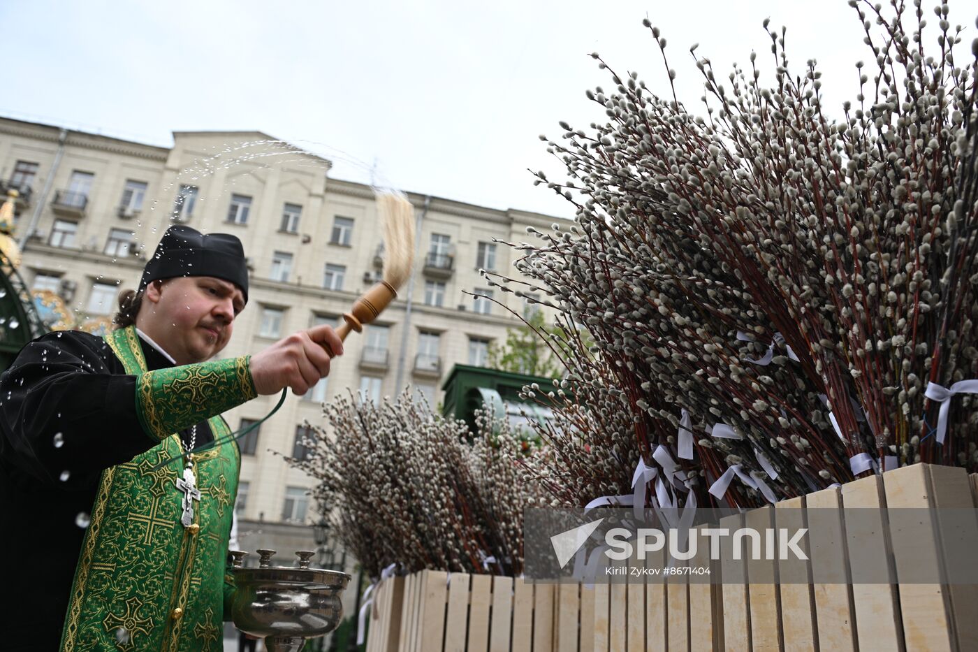 Russia Religion Palm Sunday Festival