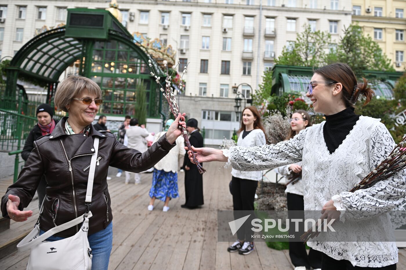 Russia Religion Palm Sunday Festival