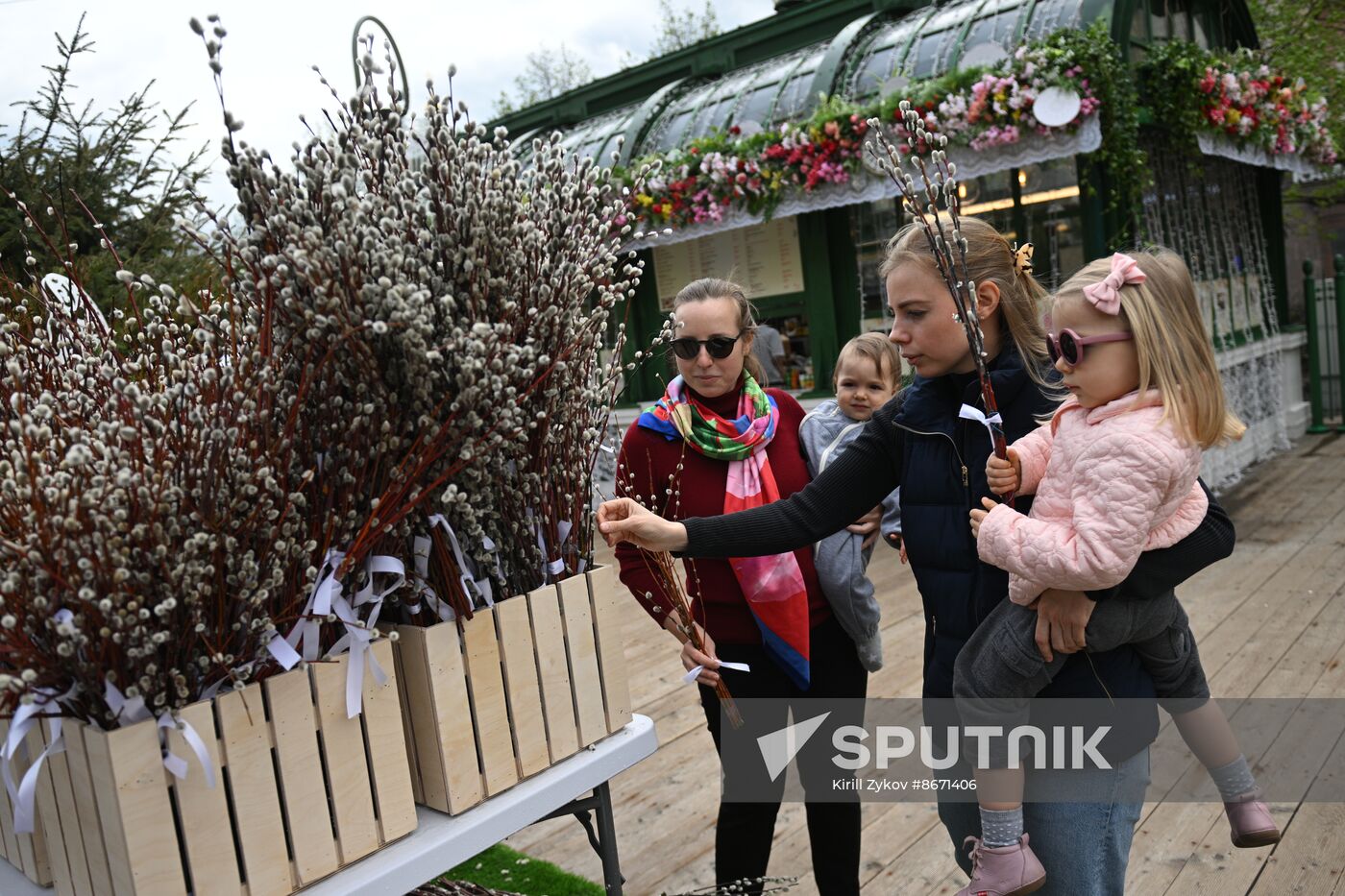 Russia Religion Palm Sunday Festival