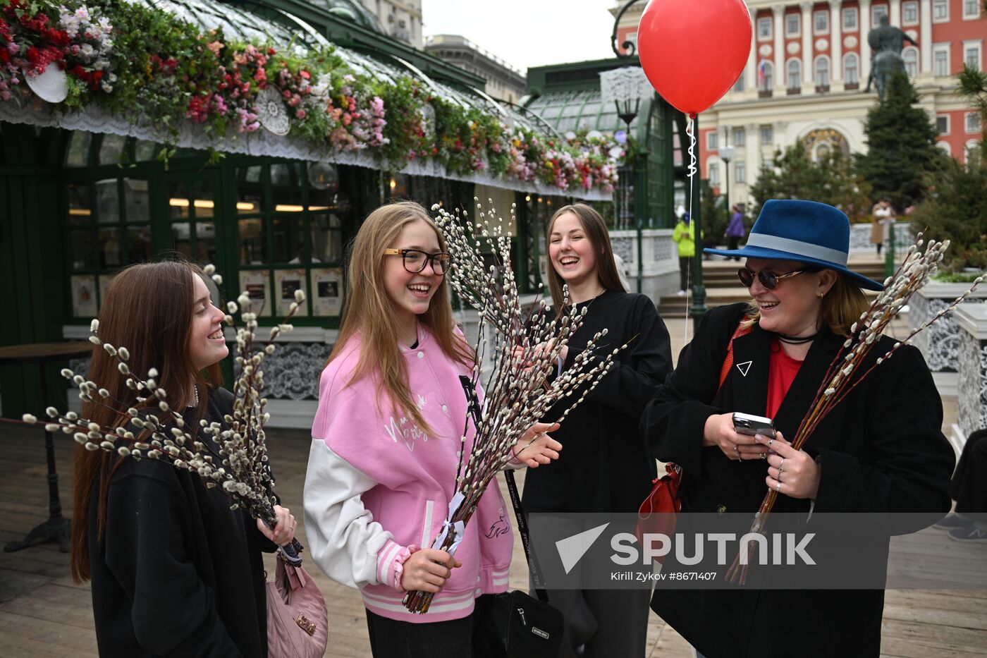 Russia Religion Palm Sunday Festival