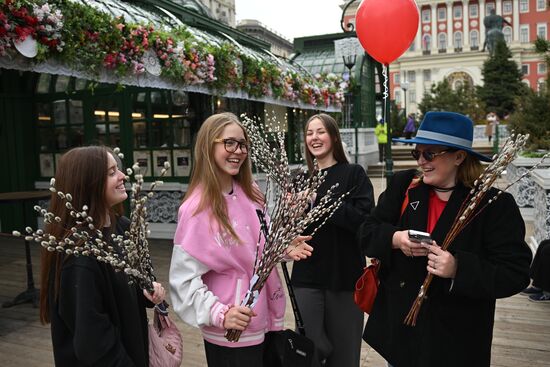 Russia Religion Palm Sunday Festival