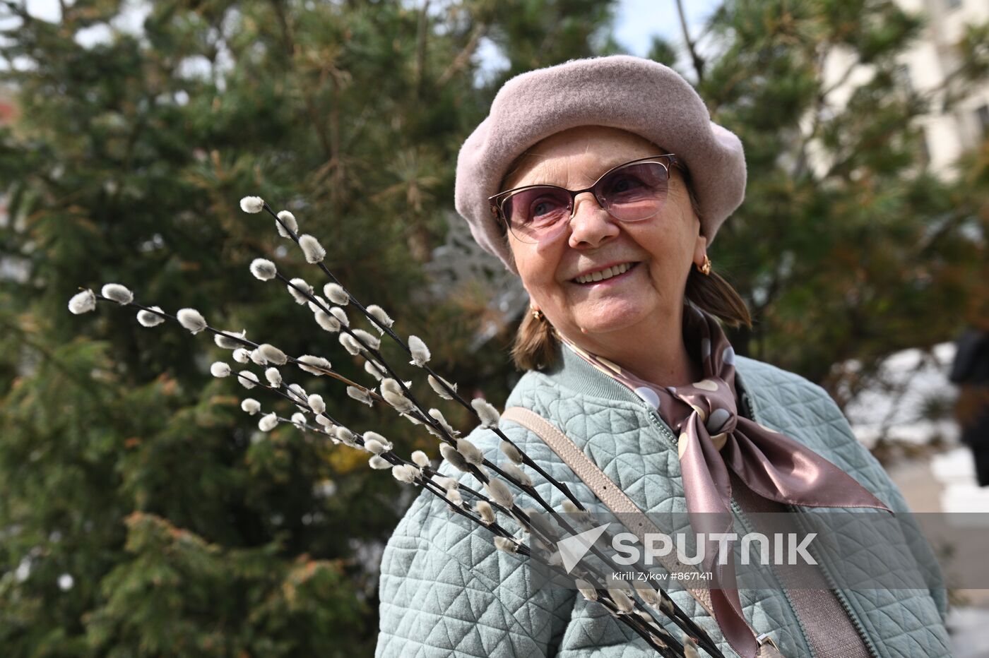 Russia Religion Palm Sunday Festival