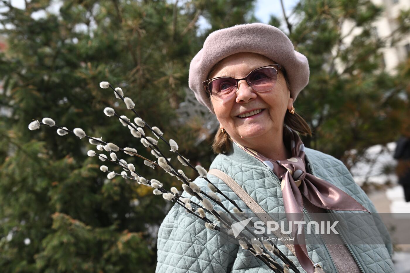 Russia Religion Palm Sunday Festival