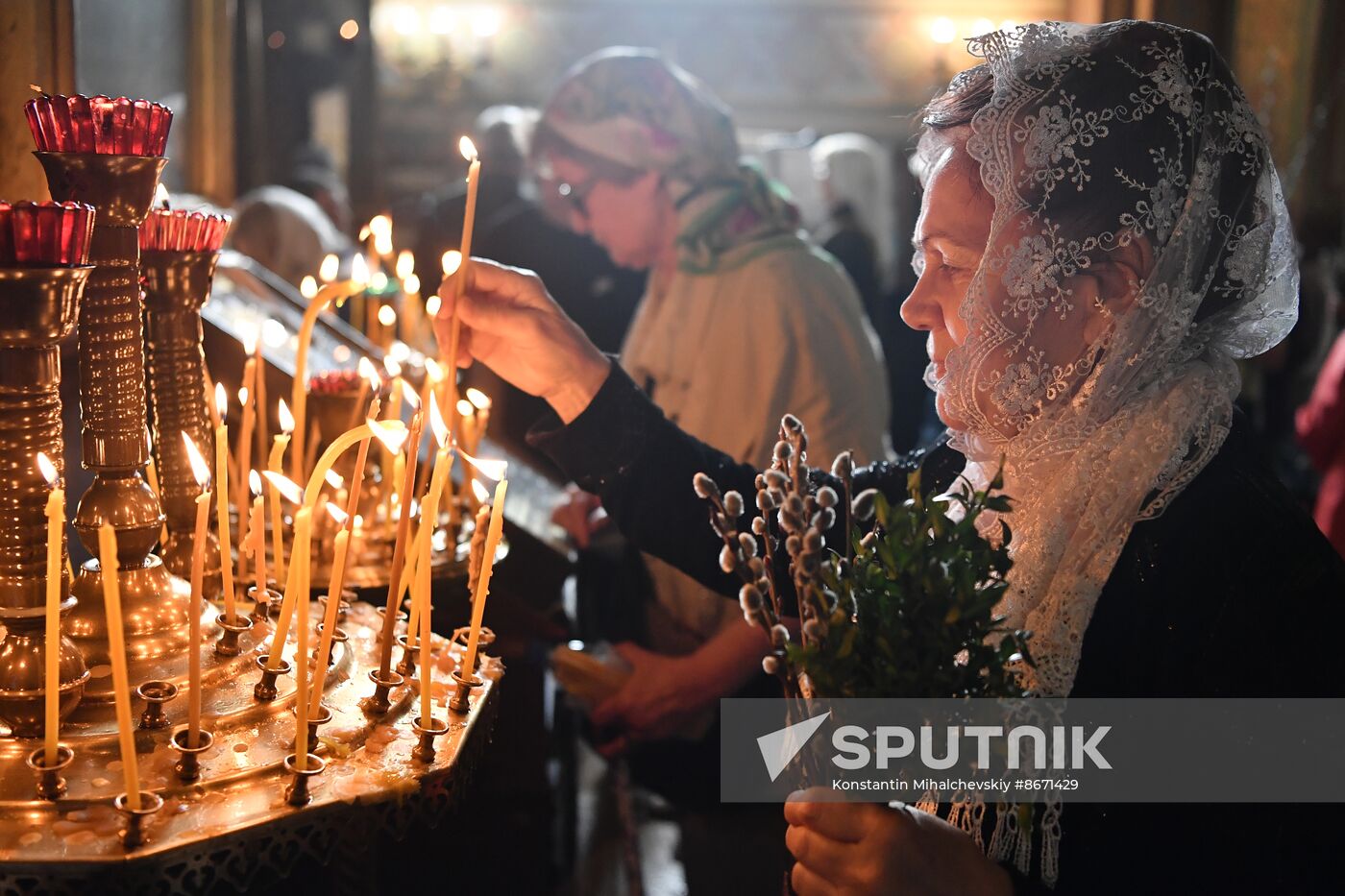 Russia Religion Palm Sunday