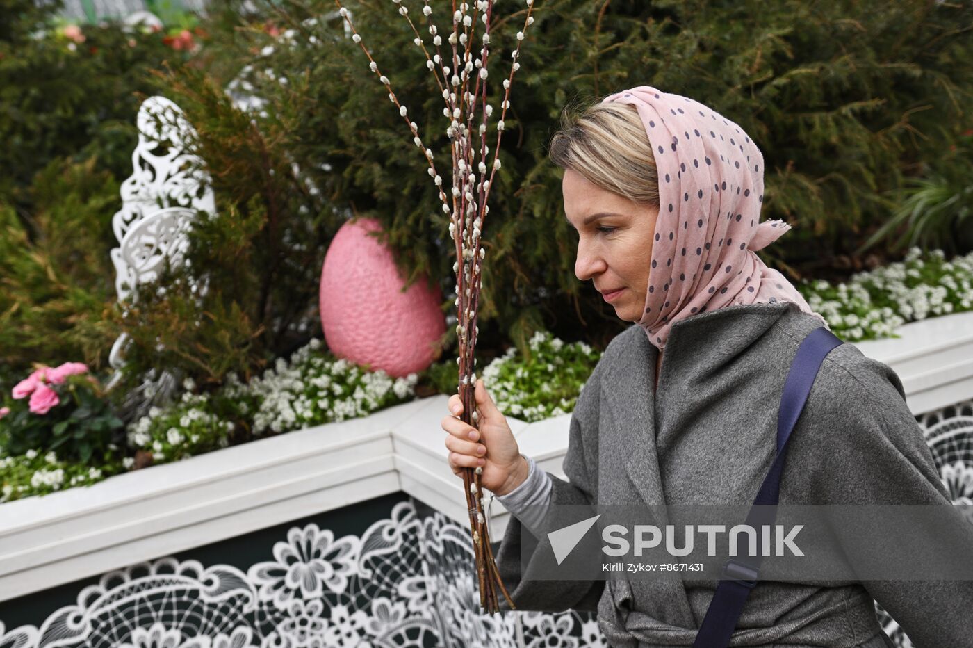 Russia Religion Palm Sunday Festival