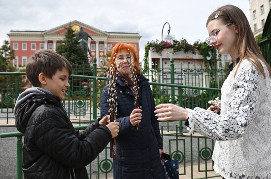Russia Religion Palm Sunday Festival