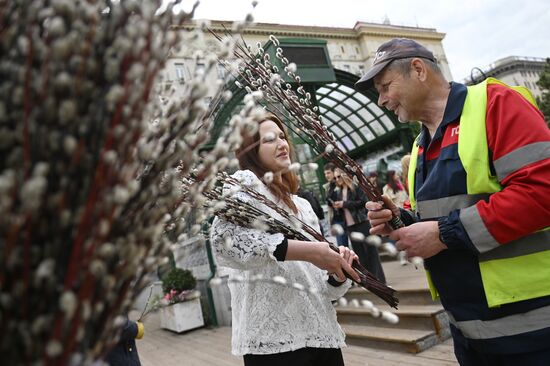 Russia Religion Palm Sunday Festival