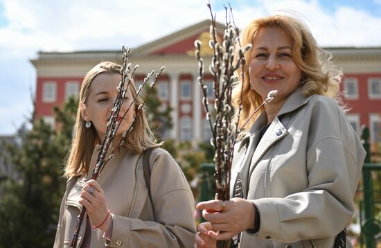 Russia Religion Palm Sunday Festival