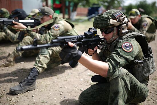 Russia Cossack Youth Military Training