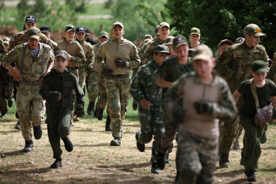 Russia Cossack Youth Military Training