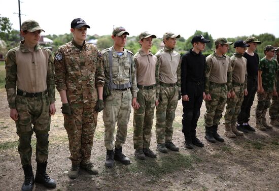 Russia Cossack Youth Military Training