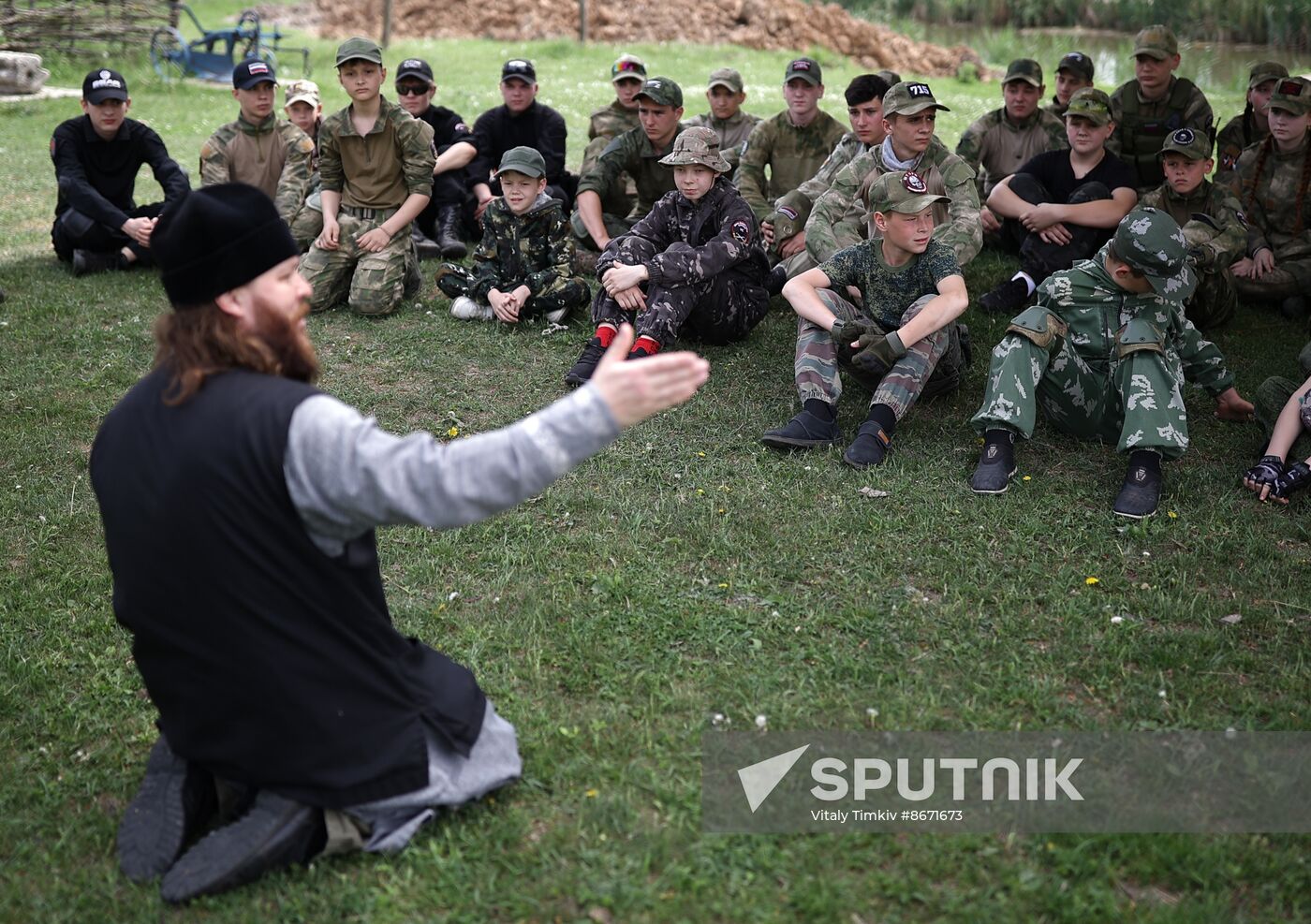 Russia Cossack Youth Military Training