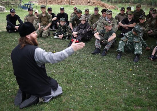 Russia Cossack Youth Military Training