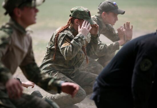 Russia Cossack Youth Military Training