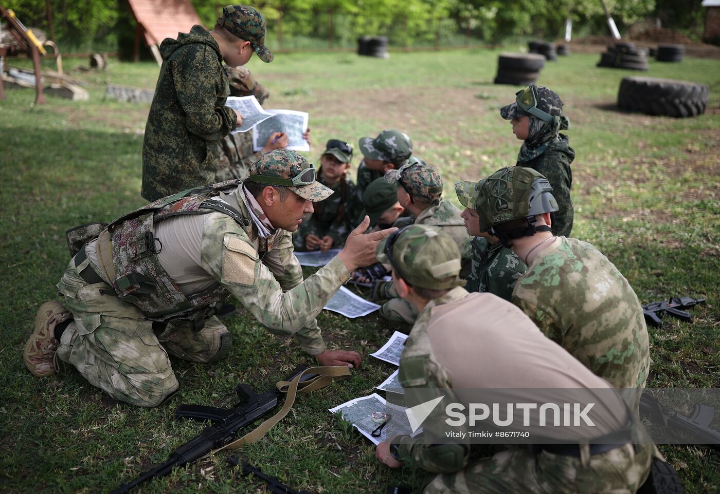 Russia Cossack Youth Military Training