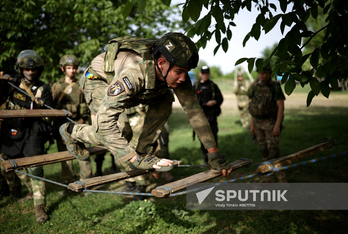 Russia Cossack Youth Military Training