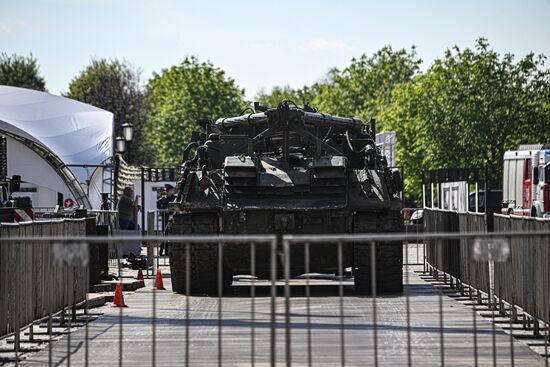 Russia Ukraine Captured Military Equipment Exhibition